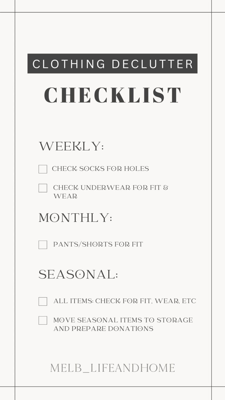 Fall Declutter Wardrobe/Closet Declutter for Fall! - Melissa Braedley